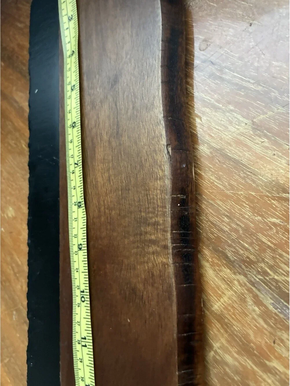 Two-toned serving paddle- artisan wood board- perfect for charcuterie/kitchen